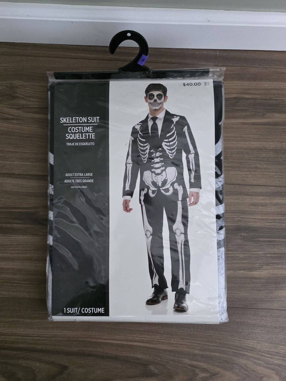 Black Skeleton Suit Kids Costume by